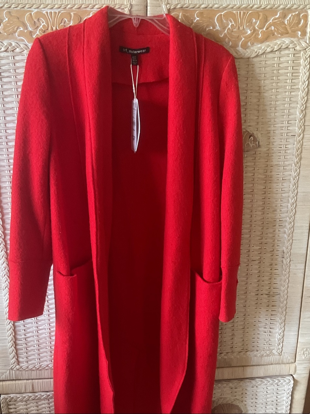 Zara trf NWT Red Wool Coat